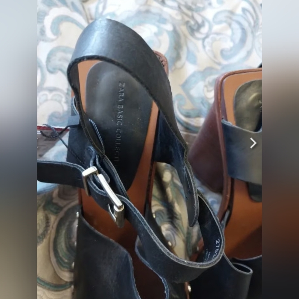 ZARA COLLECTION - GENUINE LEATHER HEEL - Picture 3 of 7